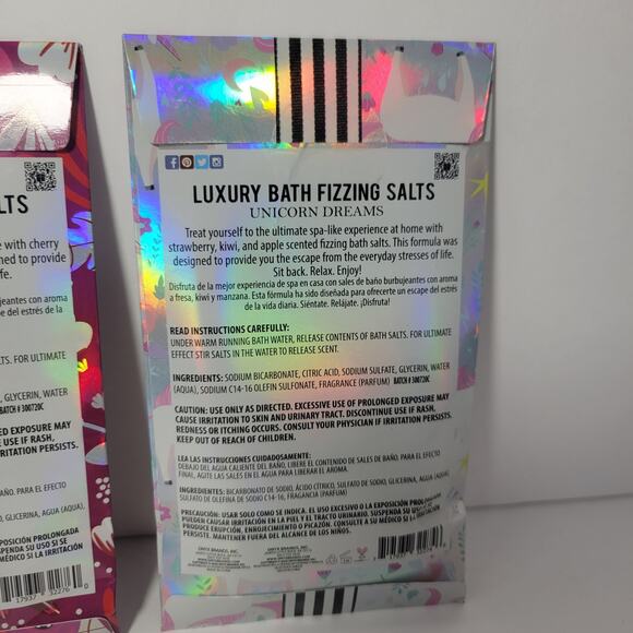 3 ONYX Bathhouse Luxury Bath Fizzing Salt Packs - Party Favors, Basket Fillers - Picture 7 of 7